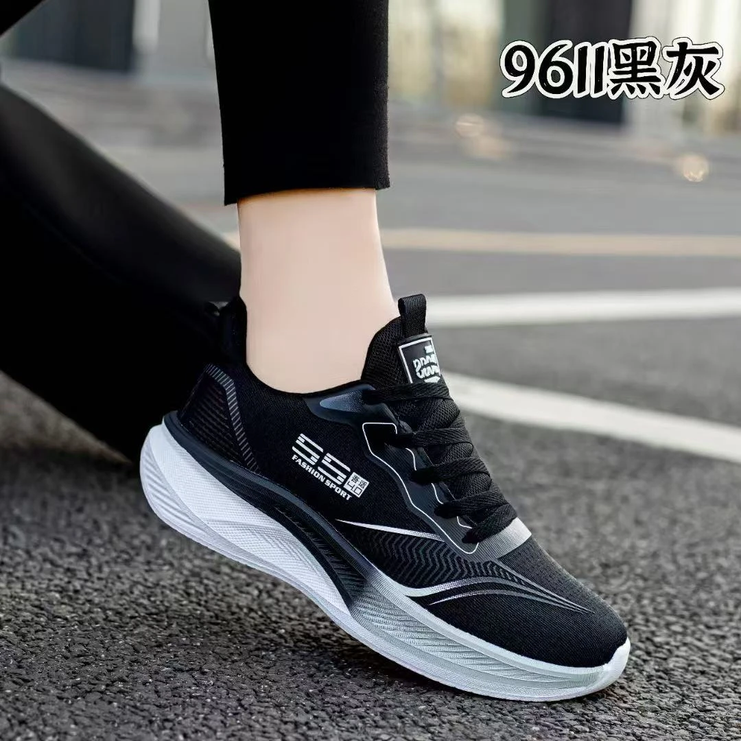 鑫美特9601运动鞋男士时尚百搭夏季黑色潮流潮鞋网面舒适轻便跑步