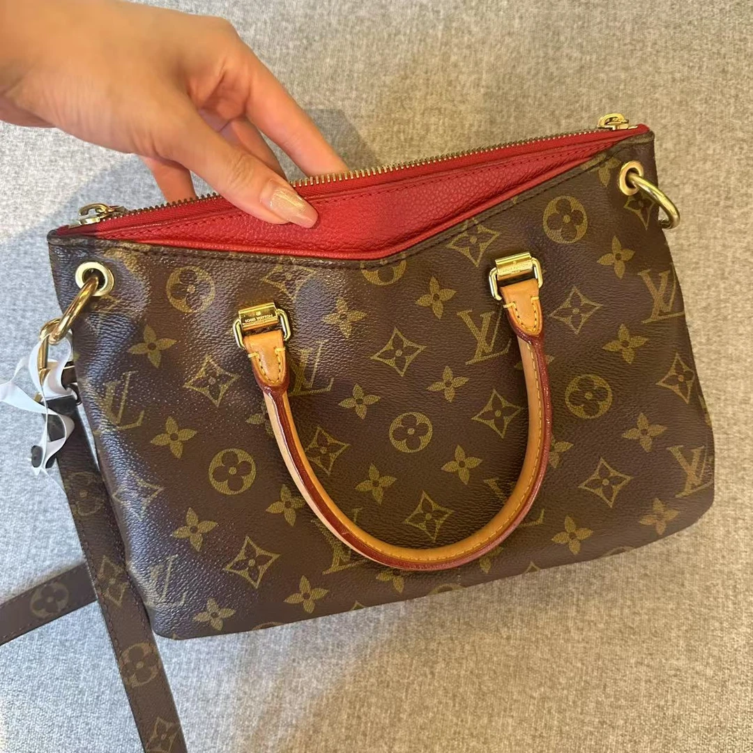 95新 LouisVuitton/路易威登 lv老花手提/二手奢侈品包包