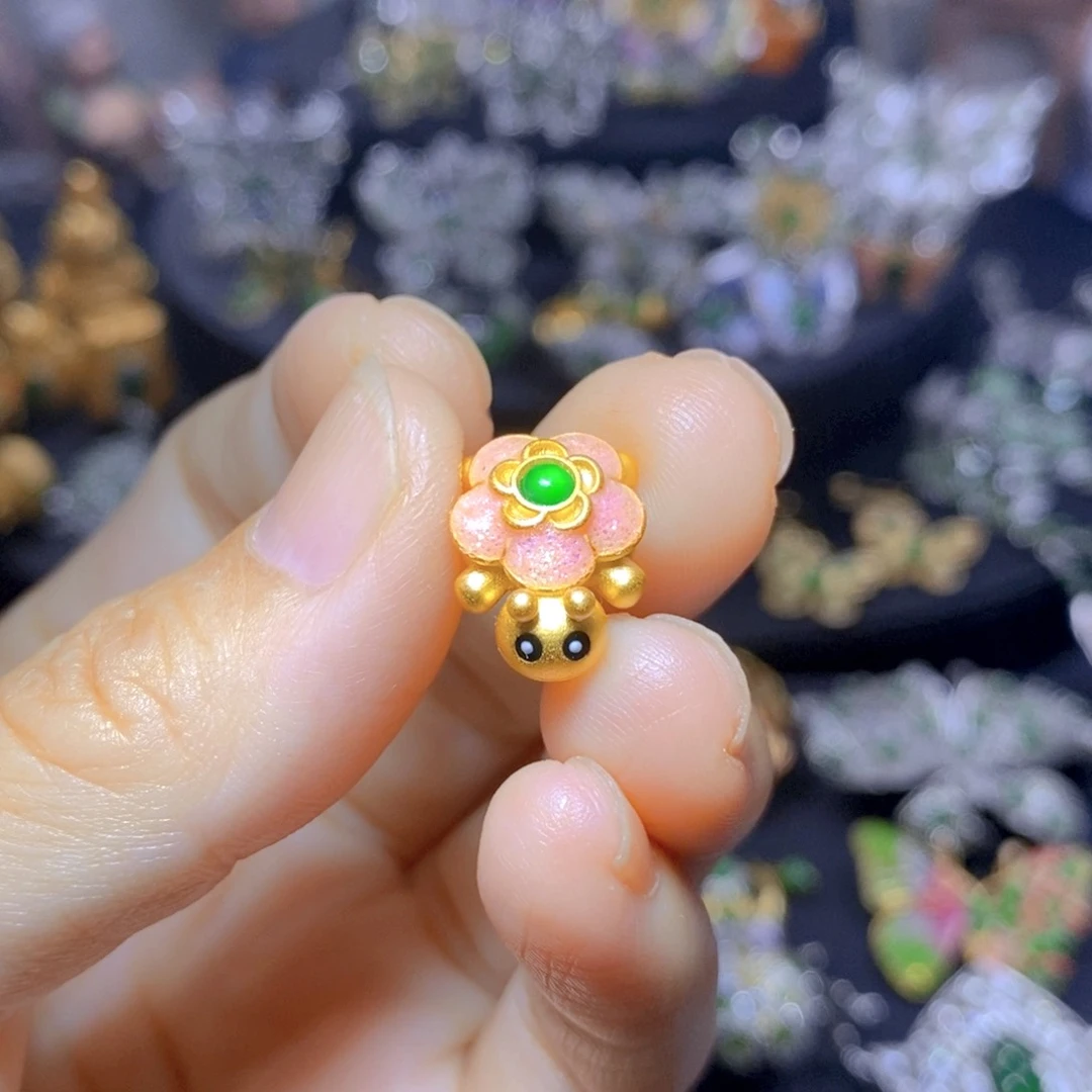 翡翠银S925镶嵌吊坠(不含链)天然翡翠