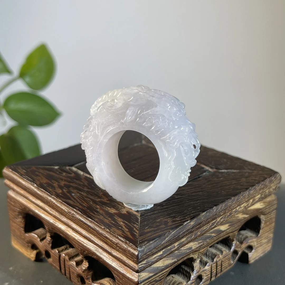 JCB05-112 天然翡翠缅甸A货 翡翠扳指23#