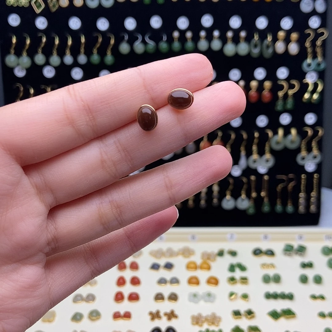 和田玉银S925镀金镶嵌手链