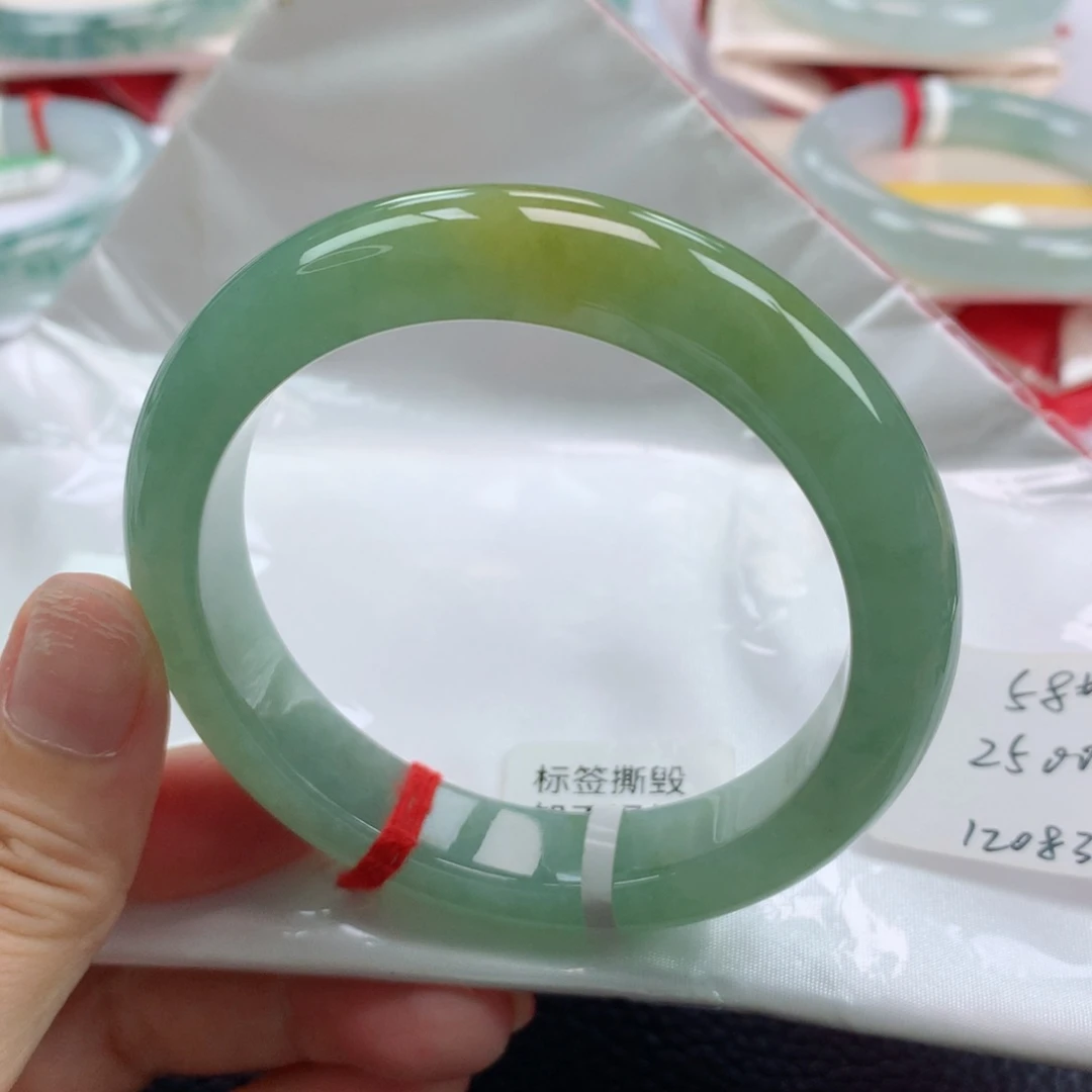 未镶嵌手镯翡翠缅甸天然翡翠58圈