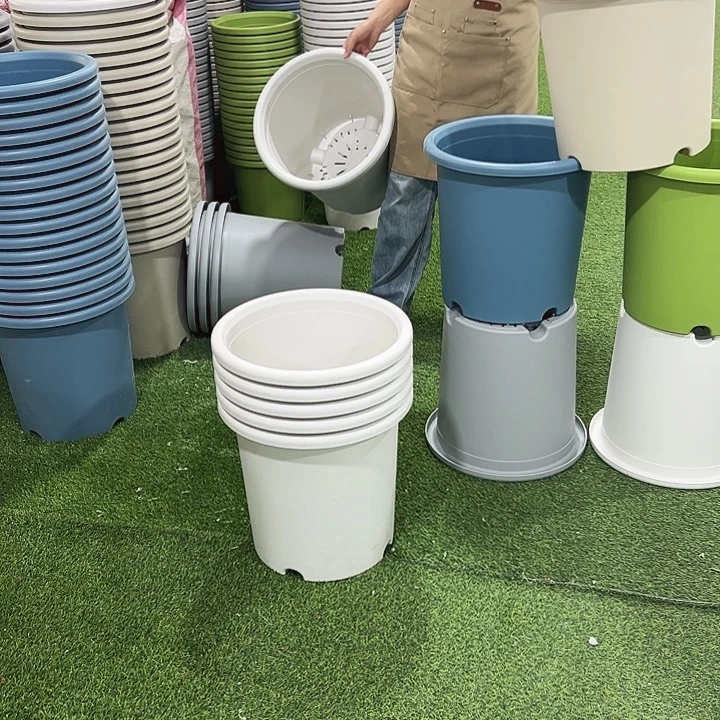 正品四季盆口39高37白色无托5只