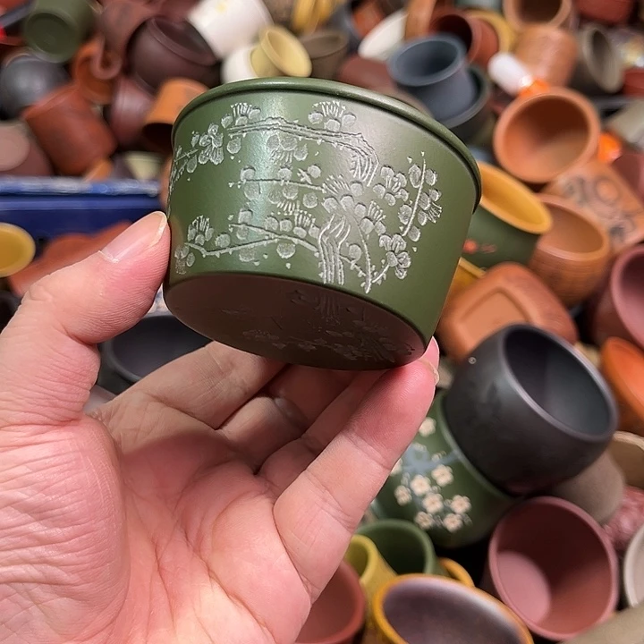 紫砂茶杯全手工紫砂主人杯