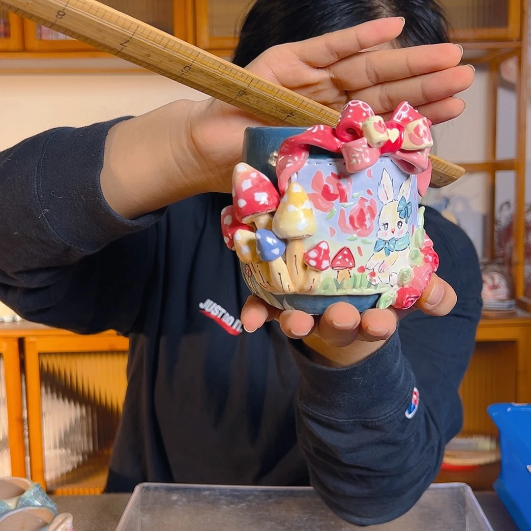 老梧家的手工多肉花盆