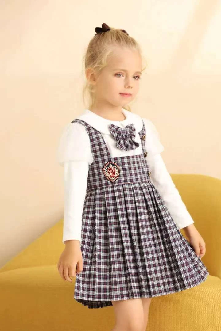 【格子套装】女童春秋冬连衣裙两件套宝贝高级穿搭儿童