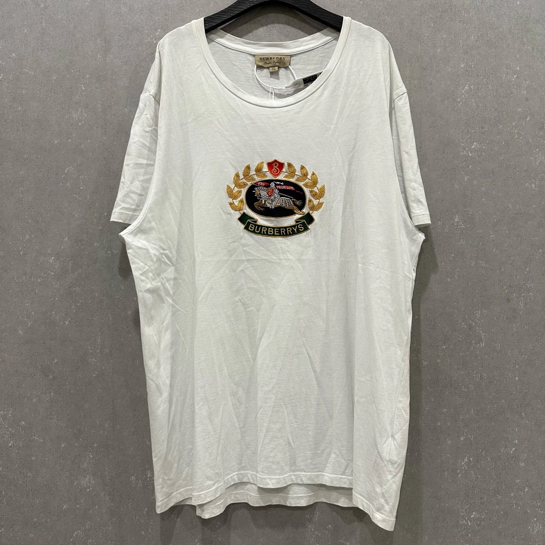 99新 BURBERRY/博柏利 麦穗战马袖标短袖XXL码/005085