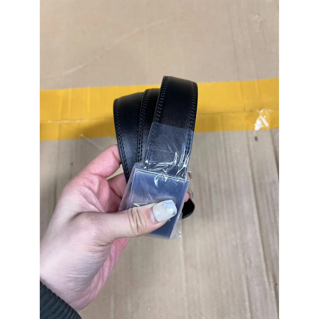 【惠】黑色针扣商务腰带
