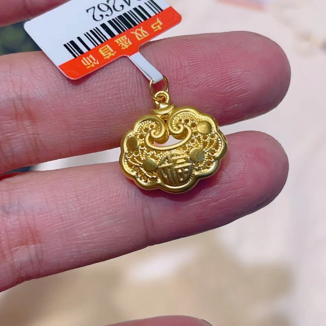 足金如意锁包（按均重出货 介意勿拍）