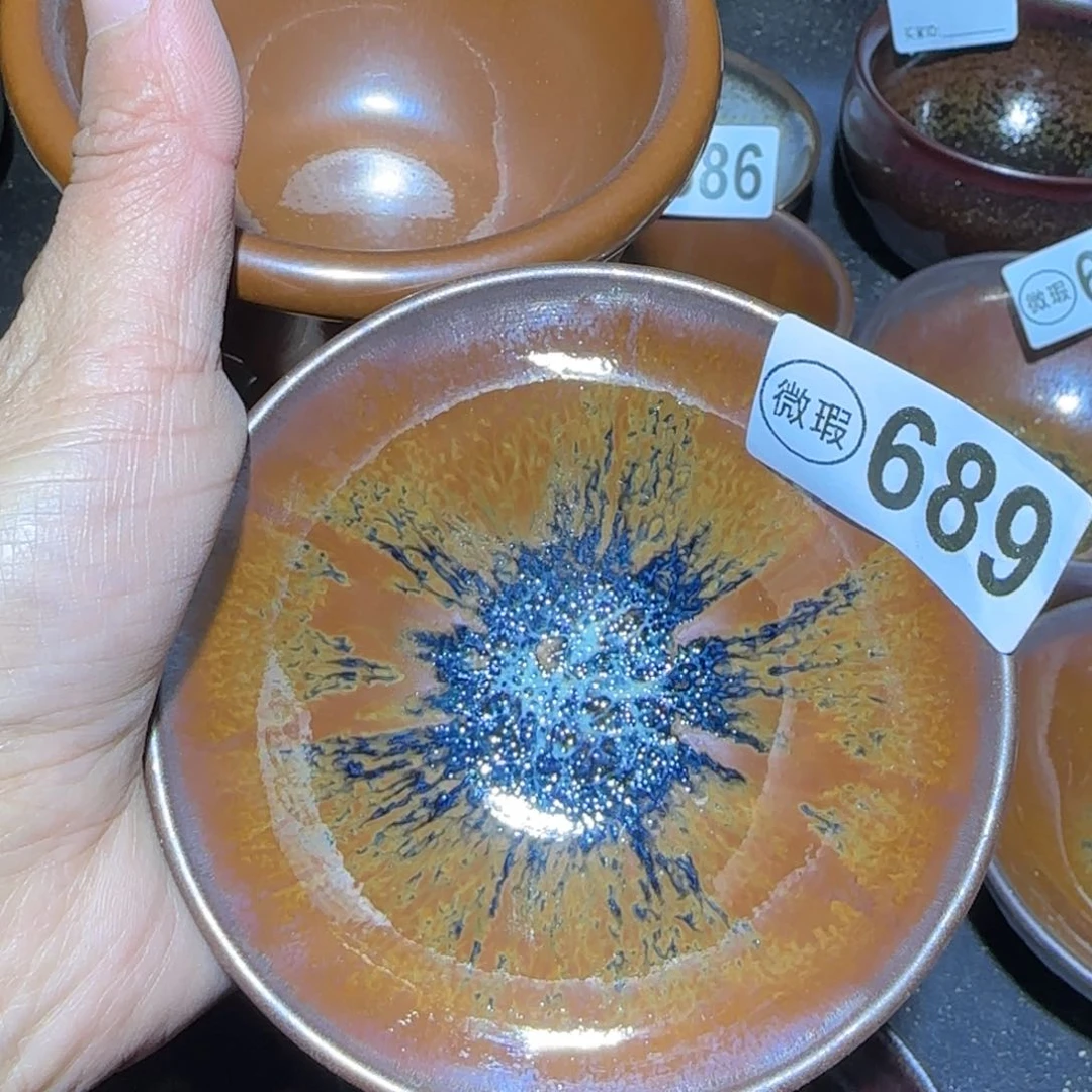 茶盏用****6福建盏茶器瑕疵两只