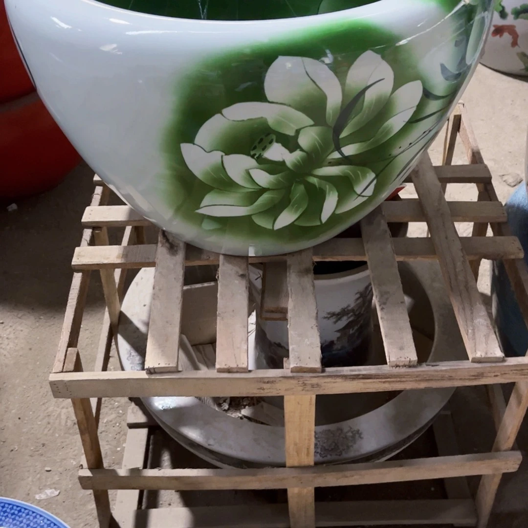 瓷片全品绿荷50带内绘88888888