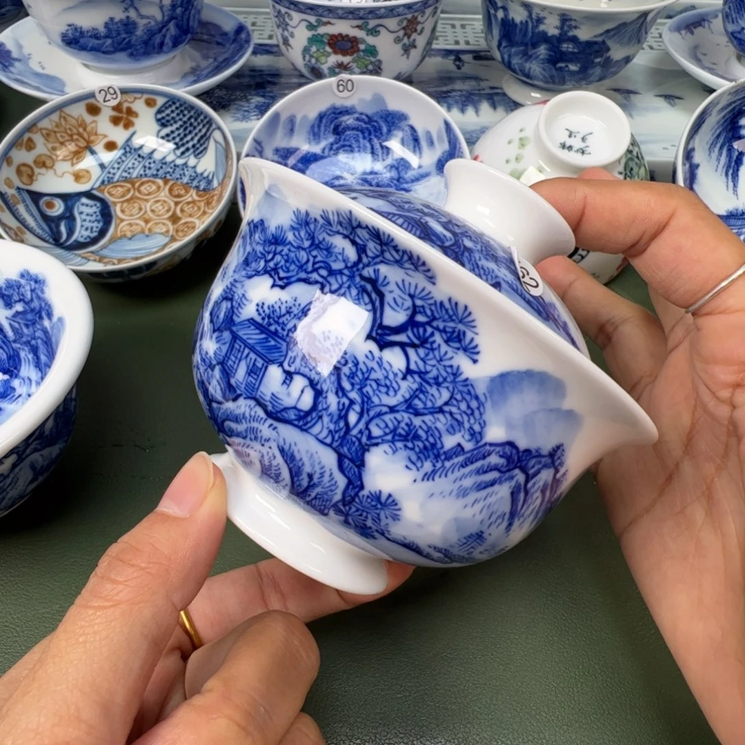 陶瓷景德镇纯手工纯手绘茶具木木162