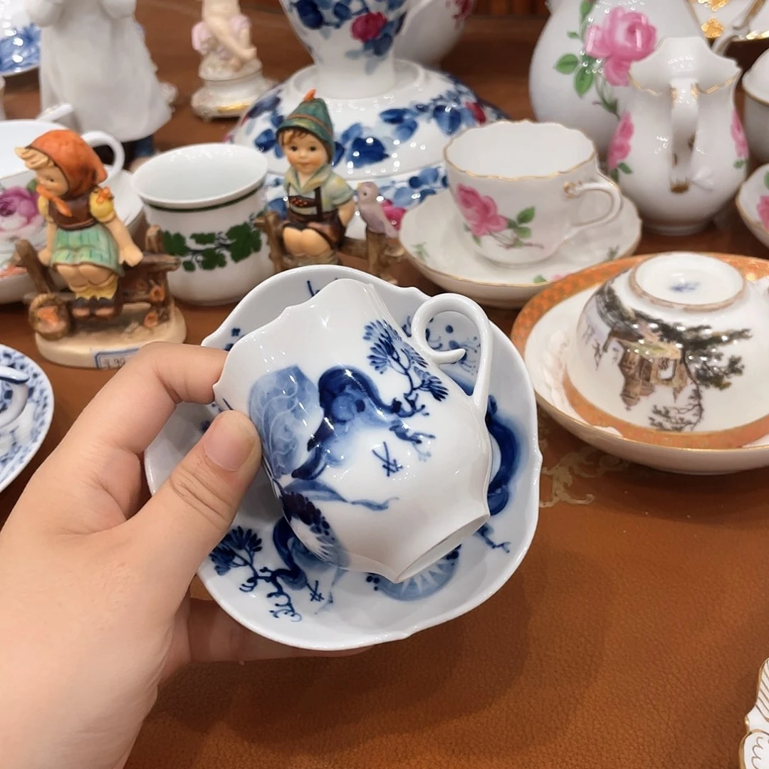 瓷片中古一等摩卡杯