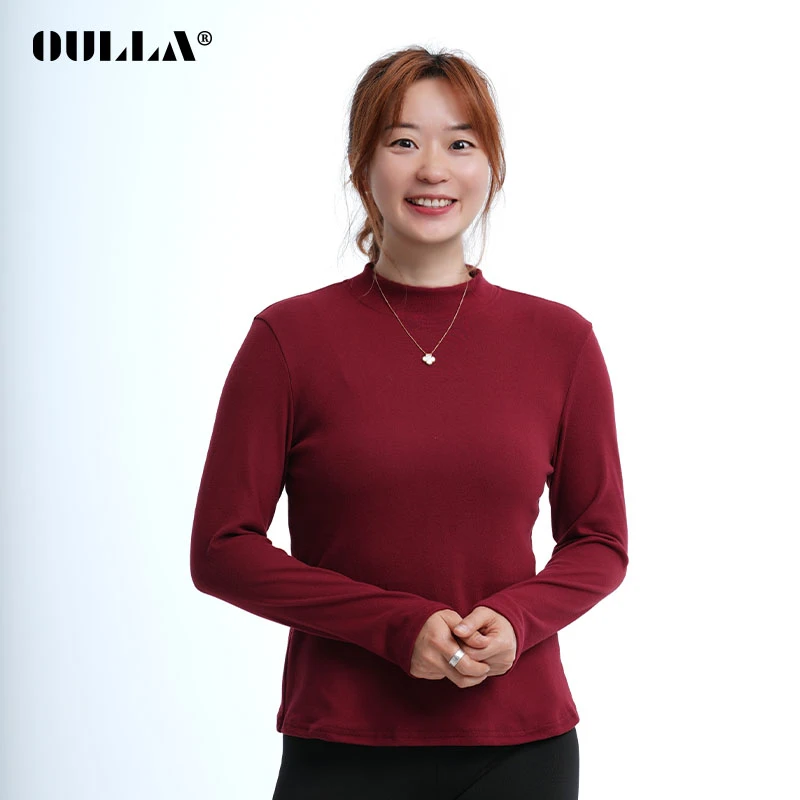 【春季上新】德绒打底衫长袖圆领加绒T恤女内搭春秋冬EM888