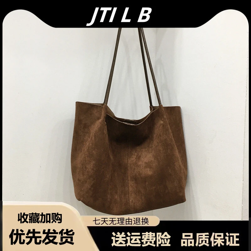 时尚百搭女2025新款高级感复古超火上班通勤托特包大容量单肩大包