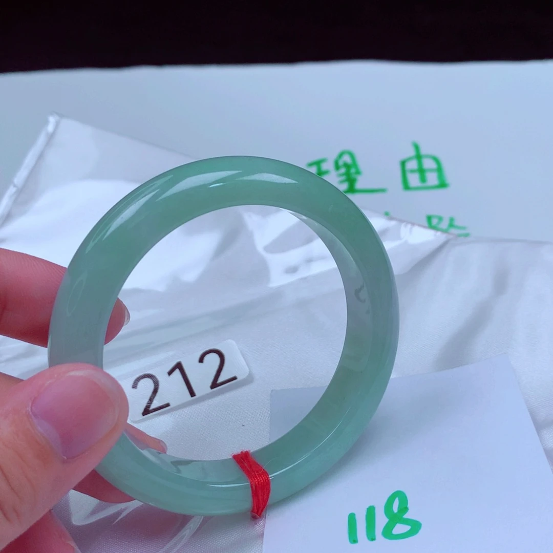 未镶嵌手镯翡翠缅甸天然A货翡翠手镯52.1