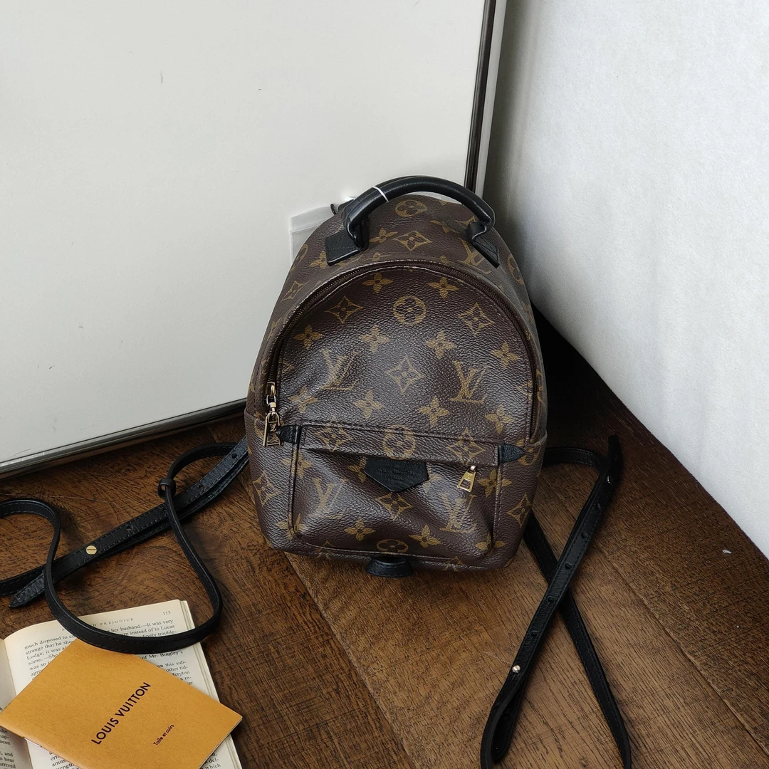 95新 LouisVuitton/路易威登 Azul-棕色老花双肩包50162