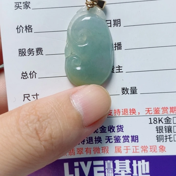 翡翠未镶嵌颈饰天然A货翡翠