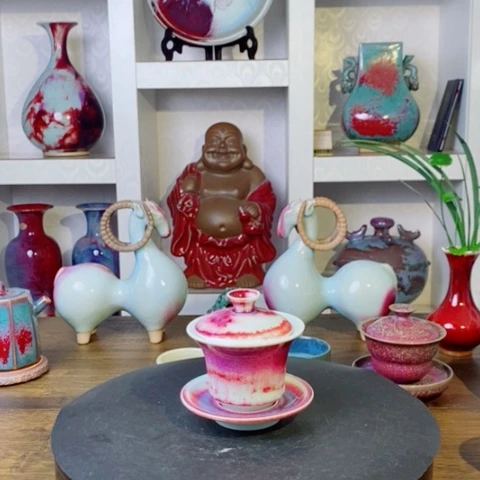 瓷片禹州神后钧瓷原产地~