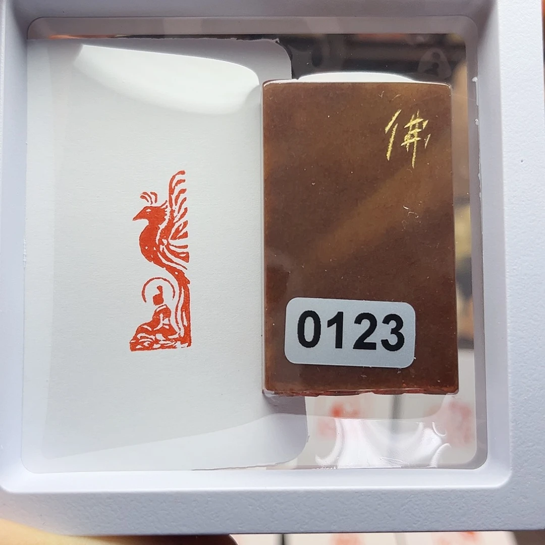 寿山石印石佛造像1×3