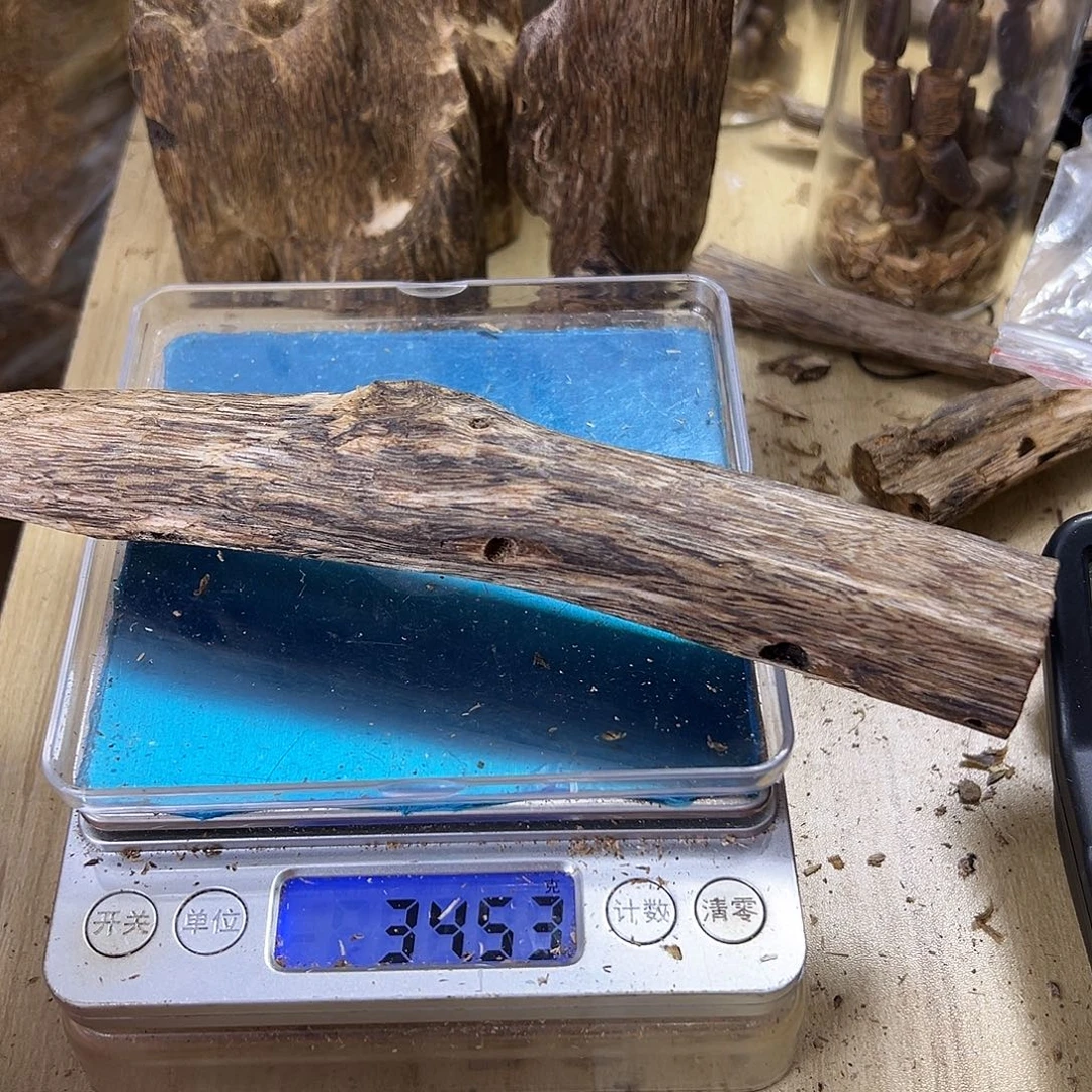 香料绿奇楠虫漏34克乌身