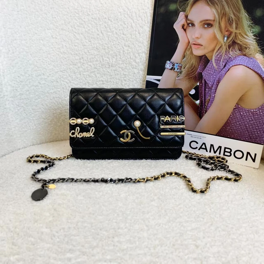 99新 Chanel/香奈儿 排队 壹臻/发夹徽章woc 21年芯片 99677896