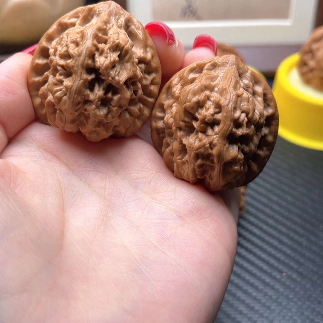 小***豹文玩核桃吊坠37➕承德粗筋