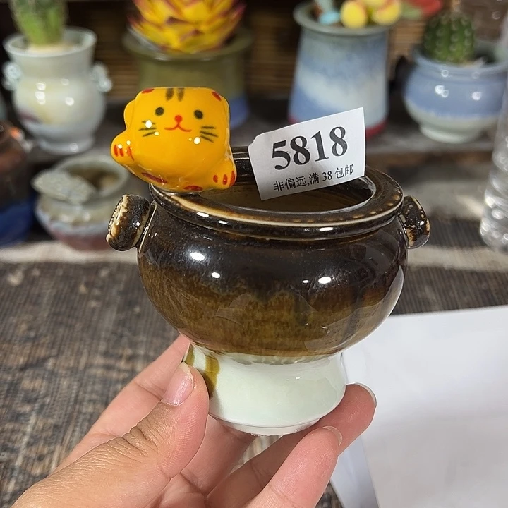 口5高7 手工花盆满30元包邮