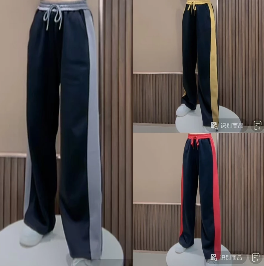 【希帆FA】阔腿裤 拼色 S.123#气质百搭 显瘦显腿长 遮肉显胯小