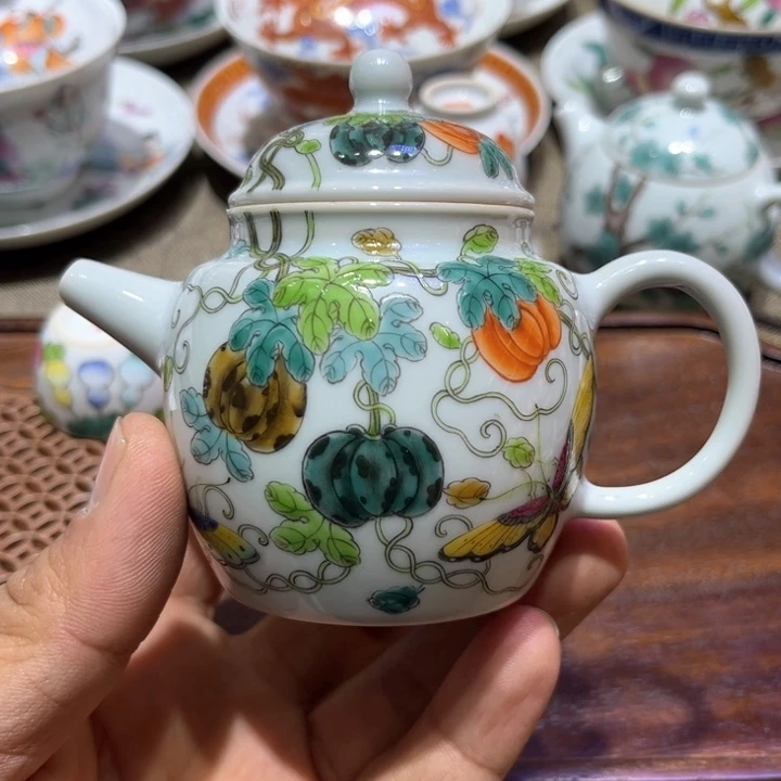 纯手绘精品盖碗杯