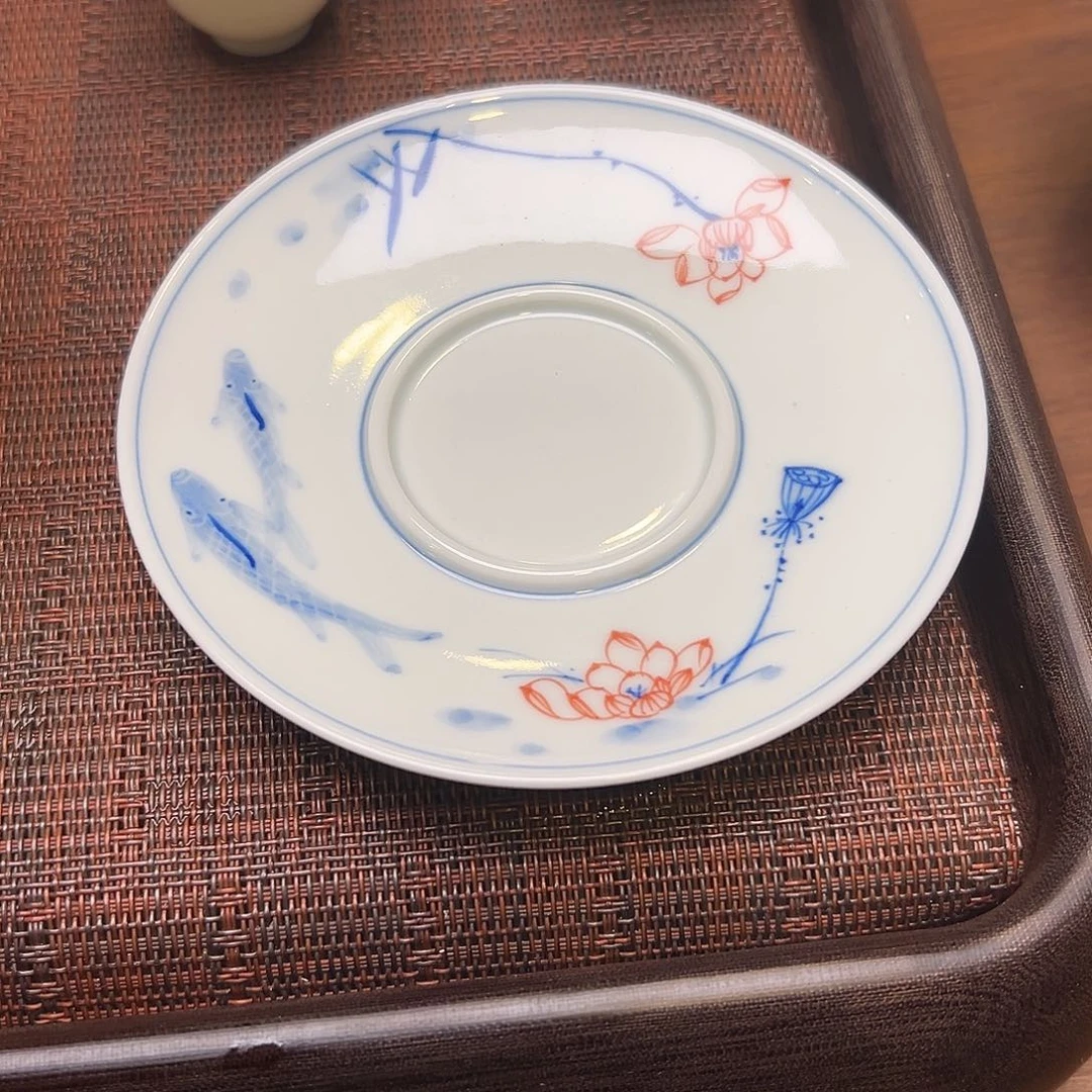 景德镇陶瓷手绘杯托