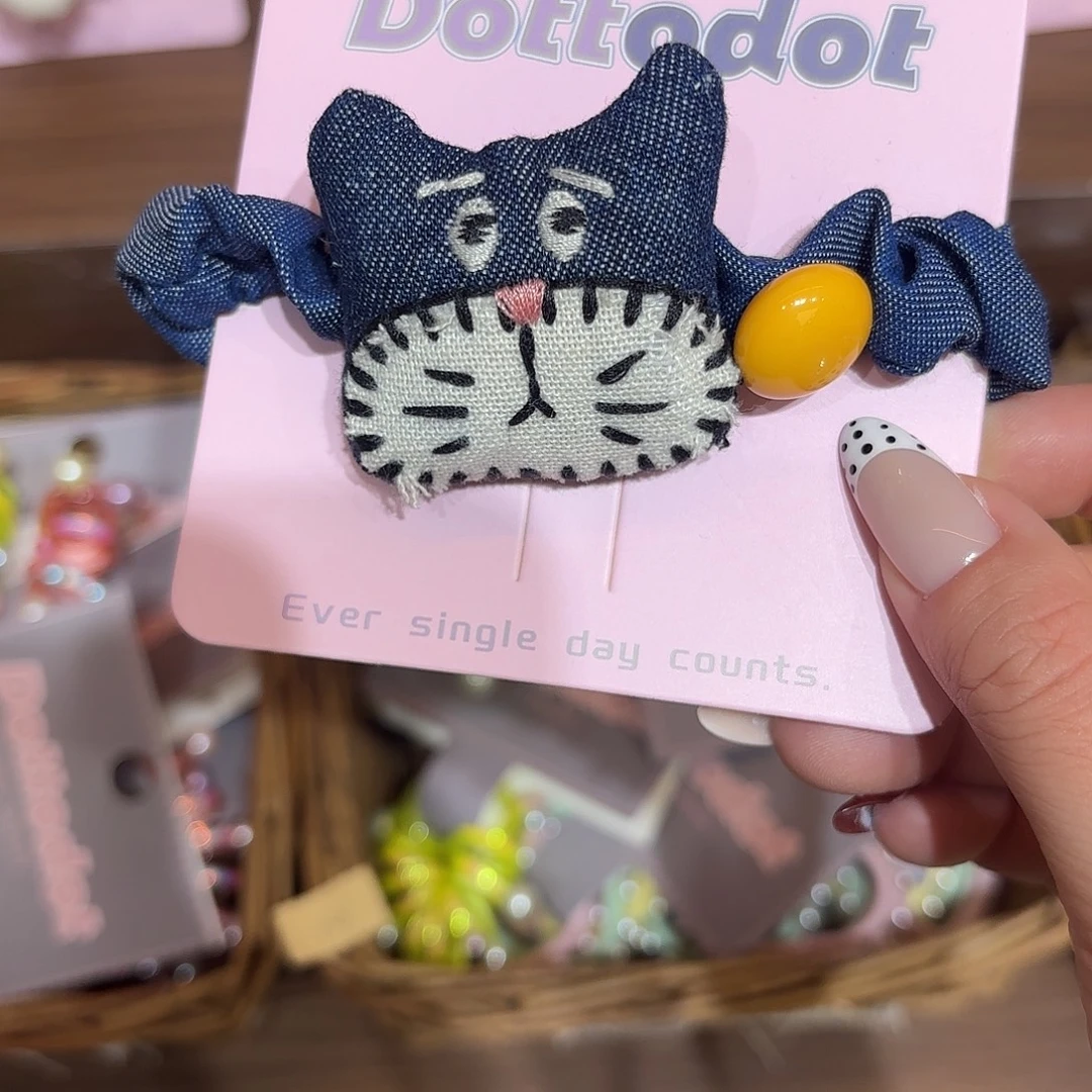 非金属布艺牛仔猫