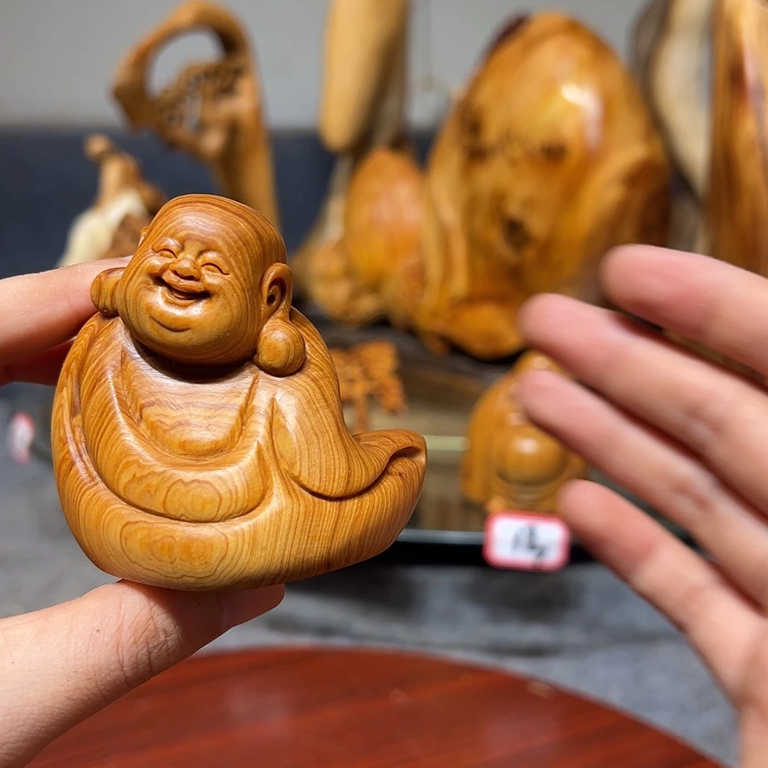 柏木崖柏木手把件摆件
