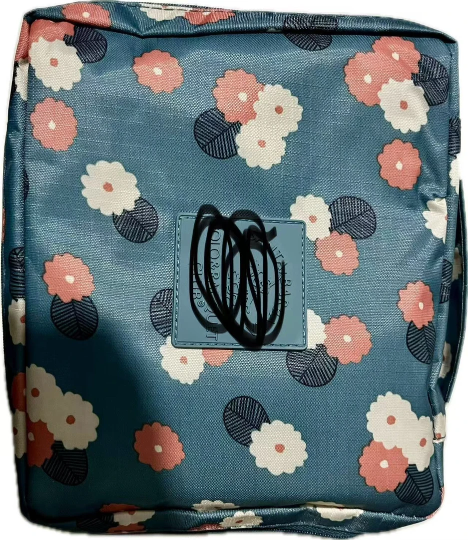 卷里卷气时尚小众小花朵化妆包