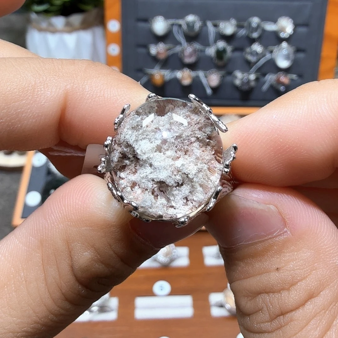 水晶银S925镶嵌水晶S925银镶水晶水晶水晶
