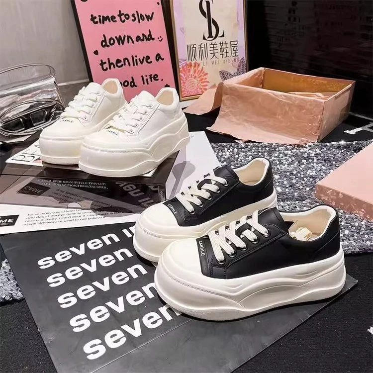 超火百搭厚底增高大头运动小白鞋子女2025春秋季新款爆款休闲板鞋