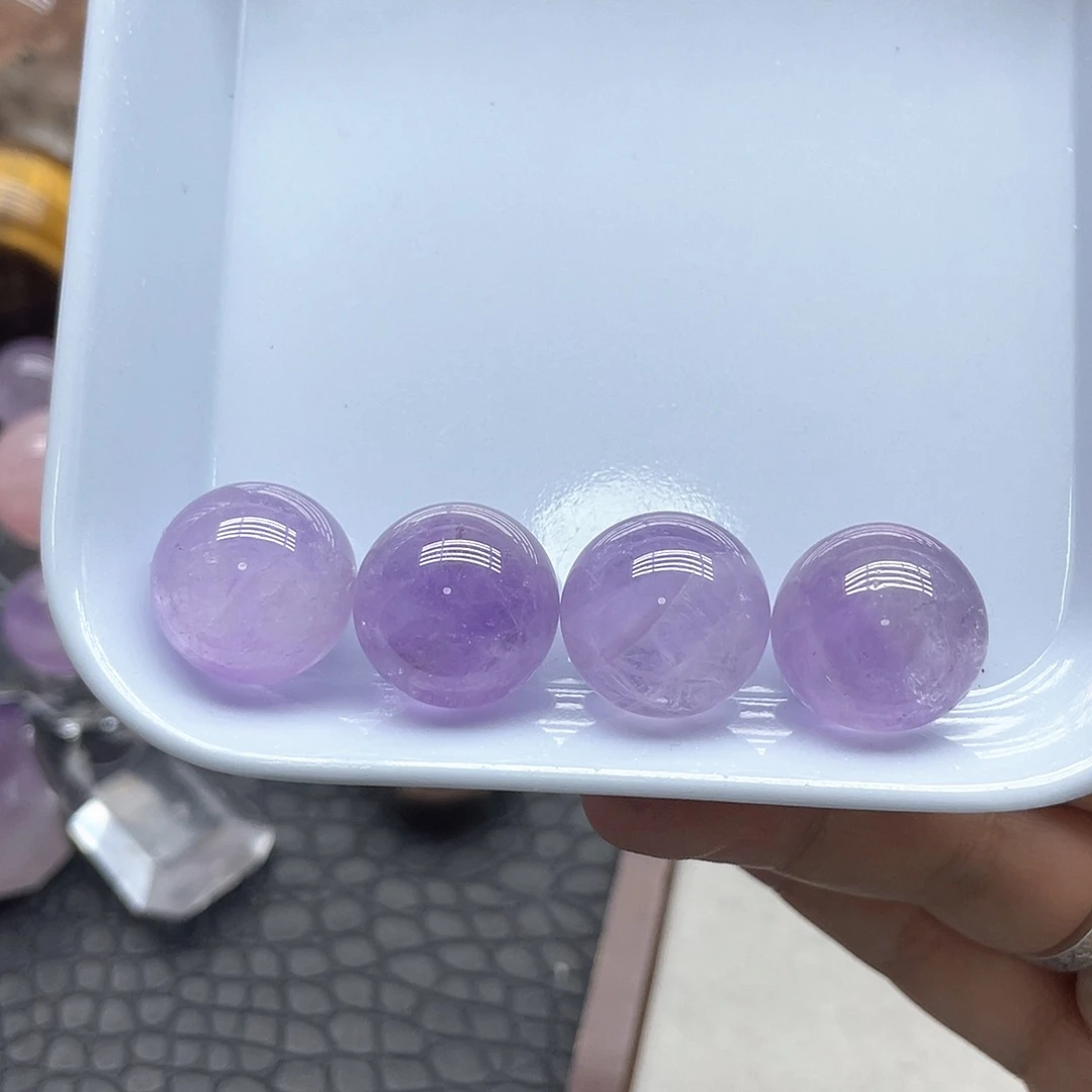 未镶嵌发晶珠宝半成品80紫水晶单株卡1.8mm