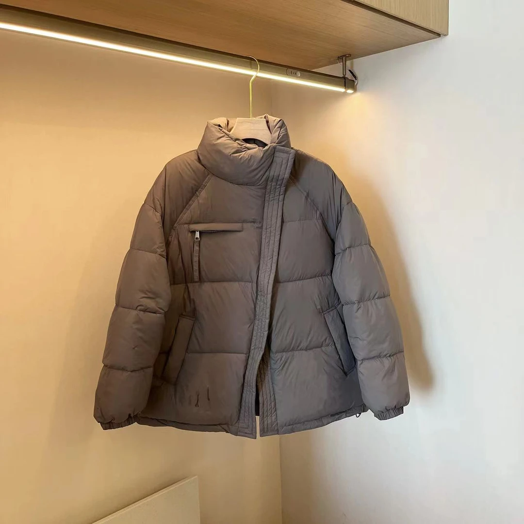 婷婷推荐  66863 冬季韩版拉链设计感保暖羽绒服外套时尚