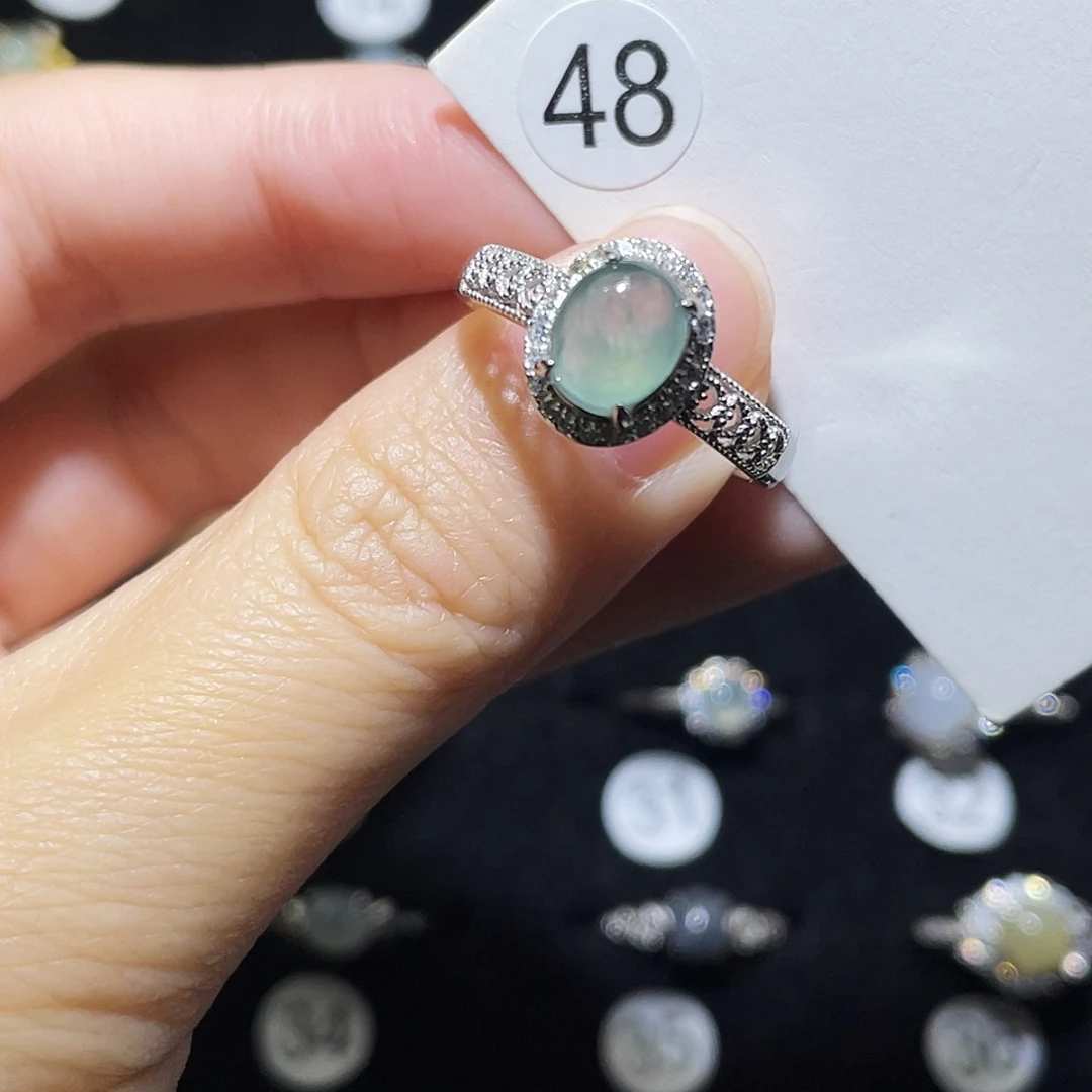 翡翠未镶嵌戒指戒指