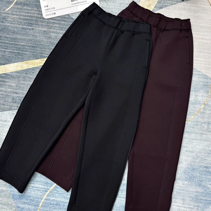 菲玛掂250202正品2025秋季新款时尚休闲显瘦空气棉小脚哈伦裤女裤