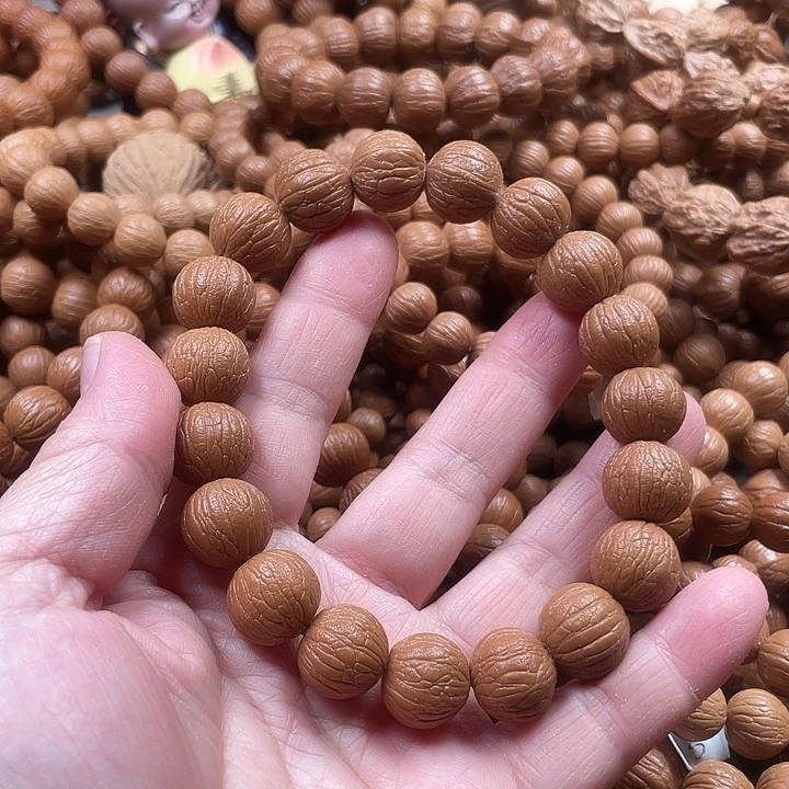 猴头核桃手串1.4麒麟纹同尺聚宝盆