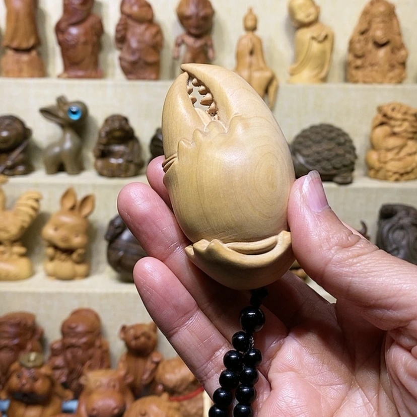 【闪购商品】黄杨木手里有钱手把件