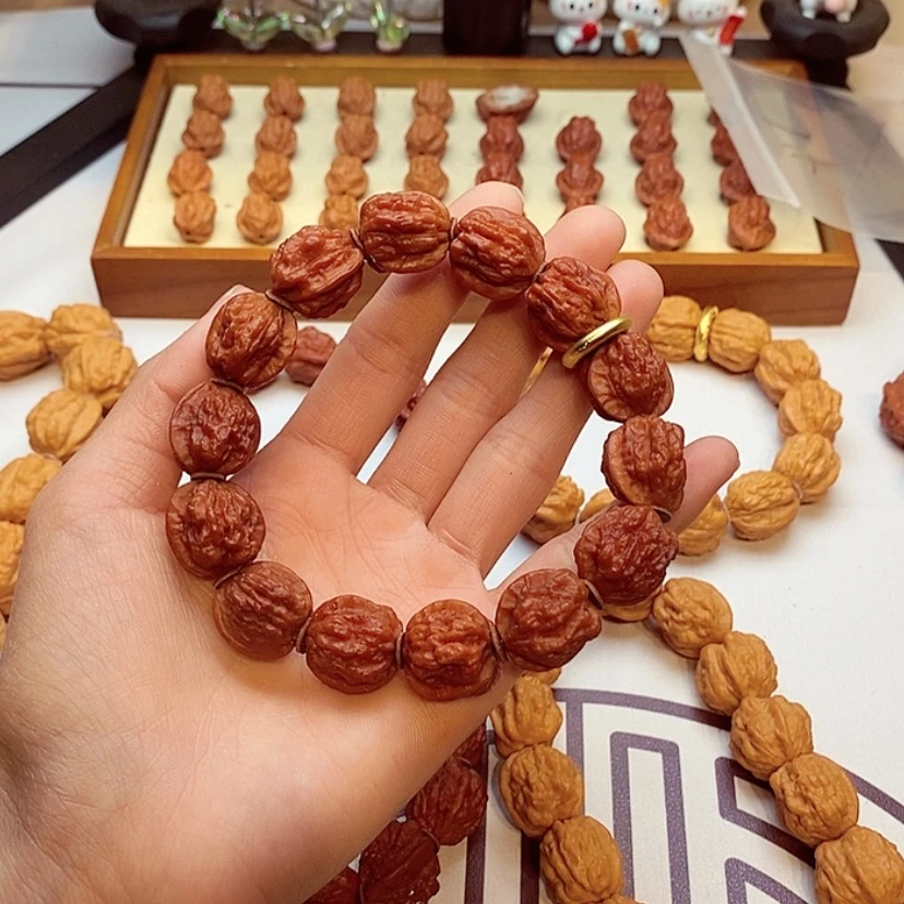 【闪购商品】手串文玩核桃当*边小核桃手串