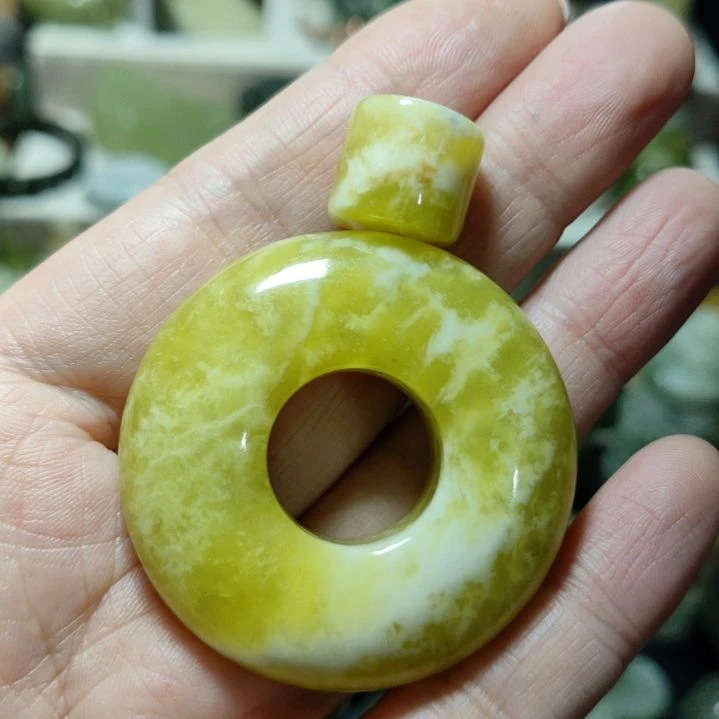 岫玉平安扣未镶嵌