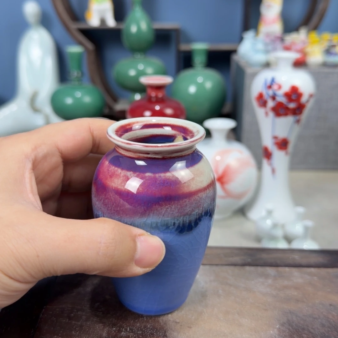 陶瓷手工小花器摆件