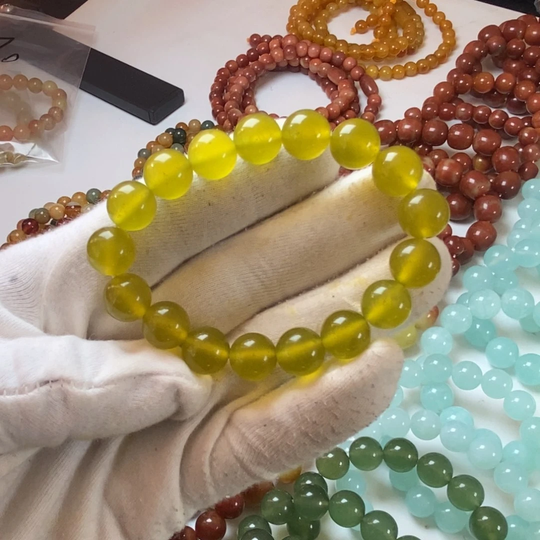 蛇纹石玉手链未镶嵌福利