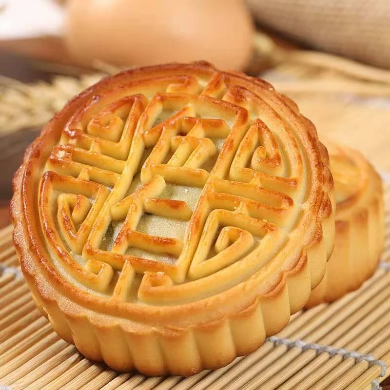 老五仁健康大月饼老式五仁黑芝麻豆沙水果多口味糕点经典美味制作