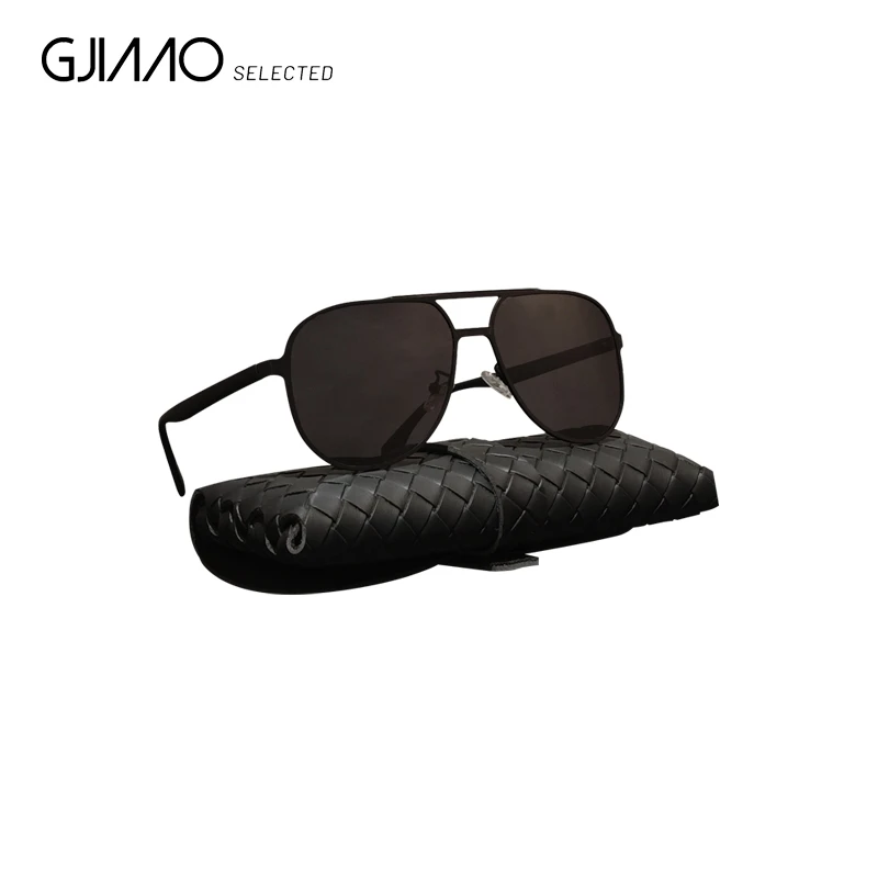 黑色编织包时尚墨镜