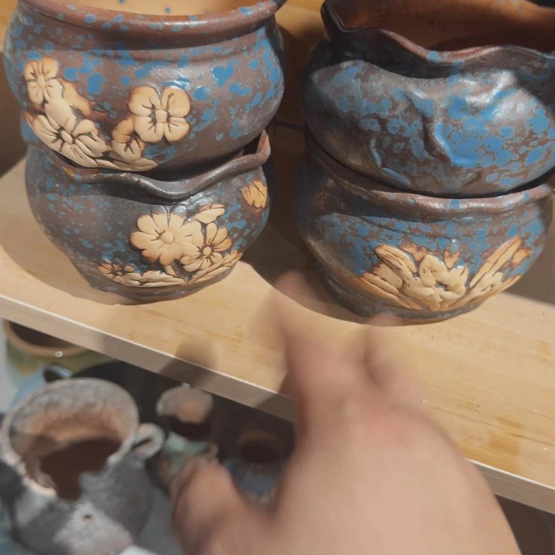 紫砂花盆粗陶盆醋