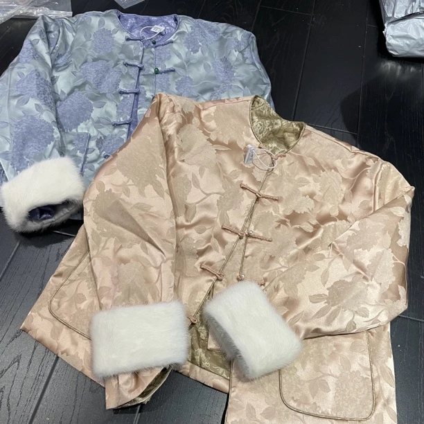 6732#红人上新新中式宝藏外套百搭宽松棉外衣